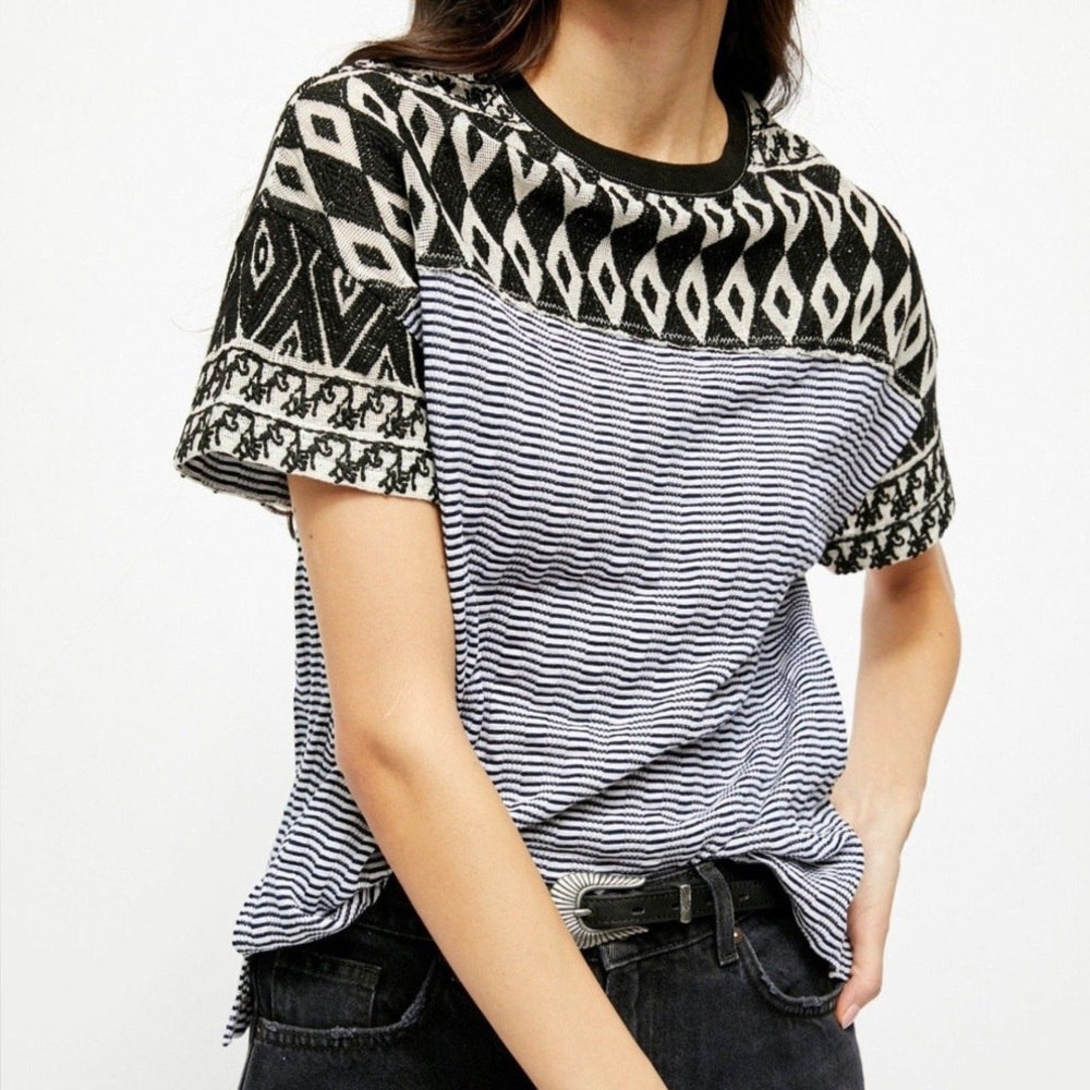 Free People Embroidered Top